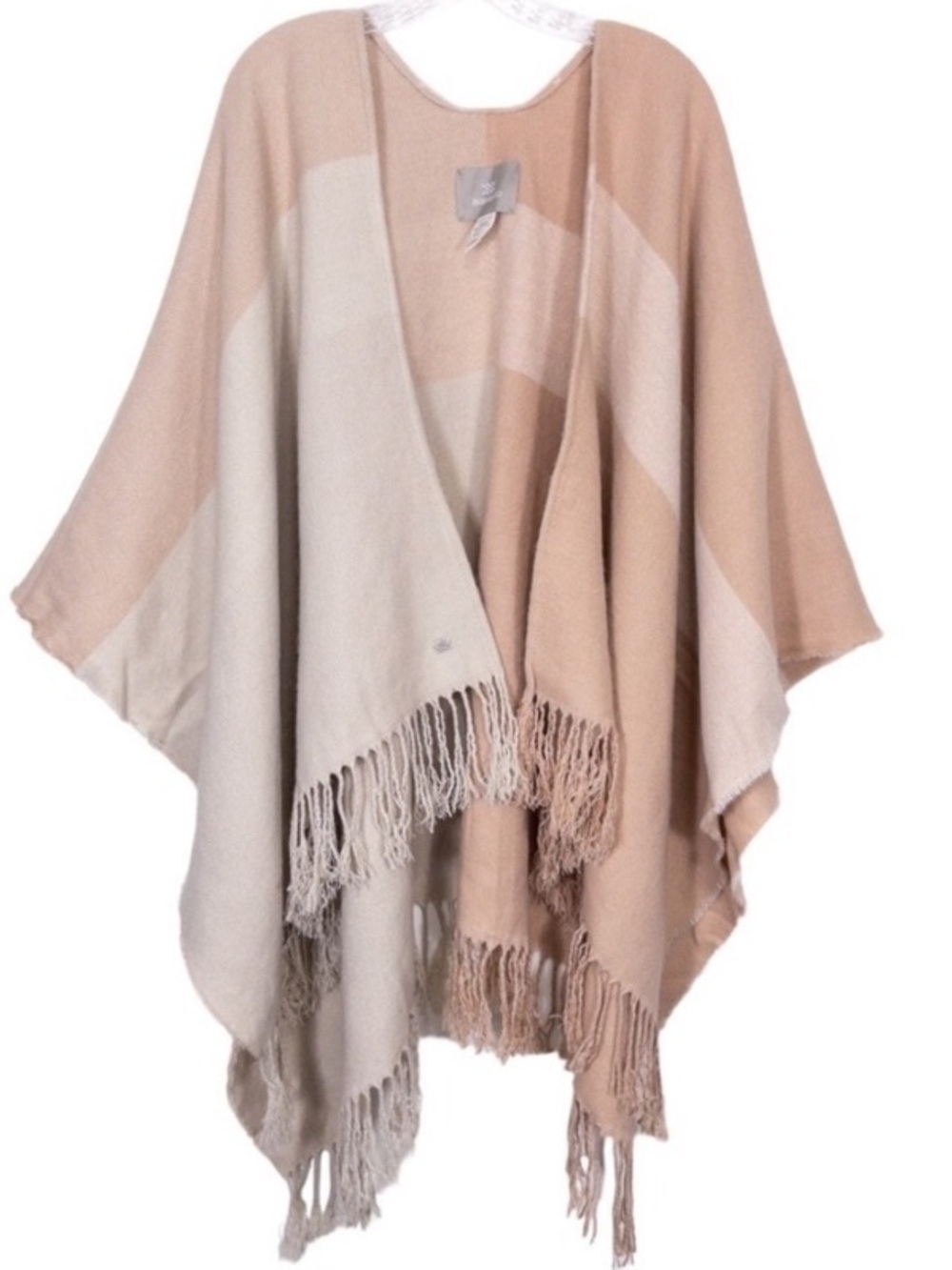 Soia & Kyo — Yadira Two-Tone Blush Fringe Poncho